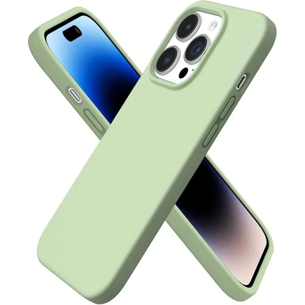 iPhone 14 Pro Case 6.1, Slim Liquid Silicone Full Phone Case